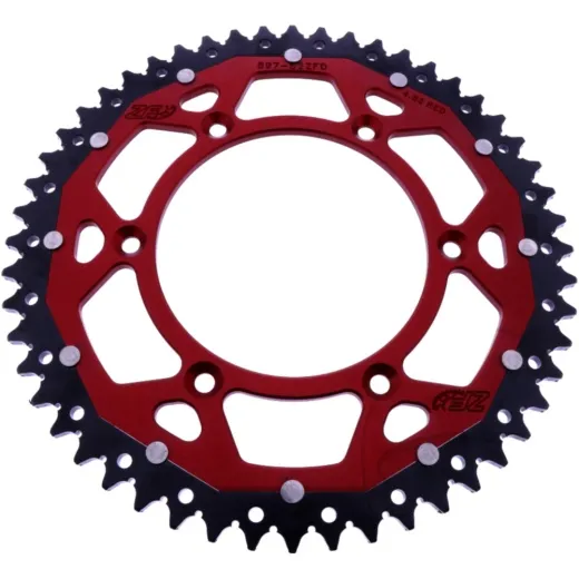 REAR SPROCKET DUAL 52 TOOTH PITCH 520 RED