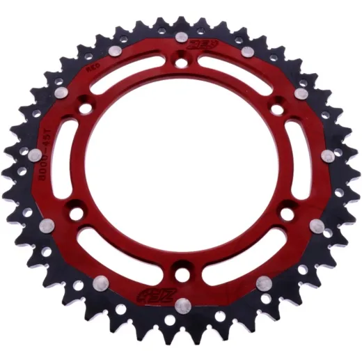 REAR SPROCKET DUAL 45 TOOTH PITCH 520 RED