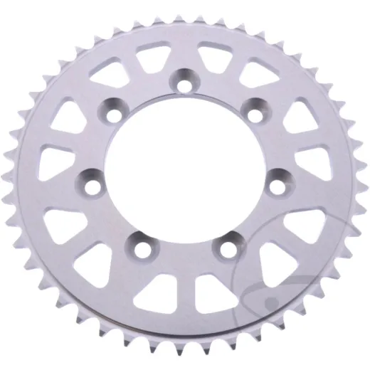 Alu-Kettenrad 47Z Teilung 428 silber Esjot Innendurchmesser 085 Lochkreis 100