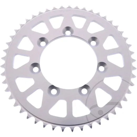 Alu-Kettenrad 49Z Teilung 428 silber Esjot Innendurchmesser 085 Lochkreis 100