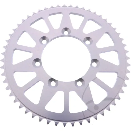 Alu-Kettenrad 55Z Teilung 428 silber Esjot Innendurchmesser 085 Lochkreis 100