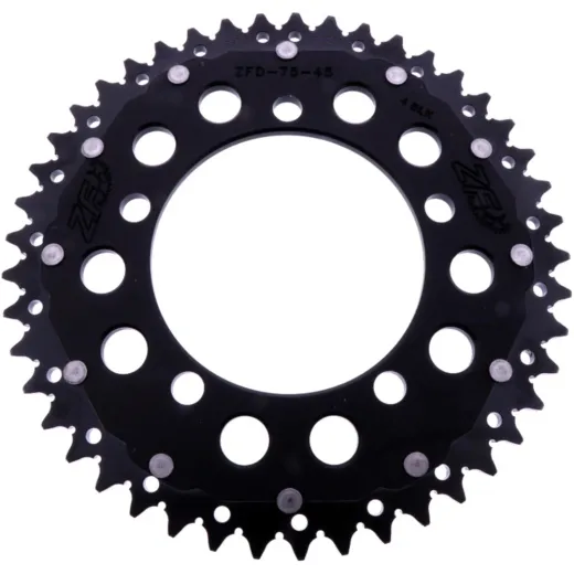 Kettenrad Dual 45Z Teilung 520 schwarz ZF Innendurchmesser 110 Lochkreis 130.8