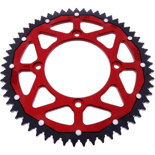 REAR SPROCKET DUAL 57 TOOTH PITCH 428 RED