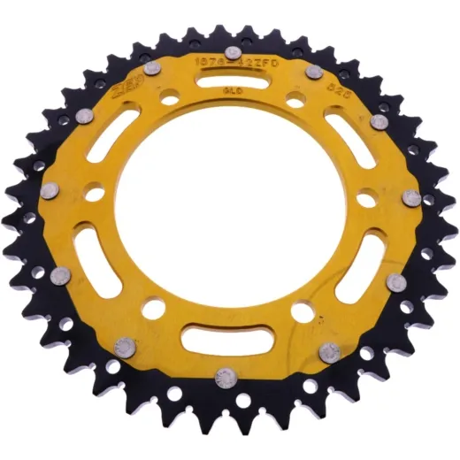 REAR SPROCKET DUAL 42 TOOTH PITCH 525 GOLD