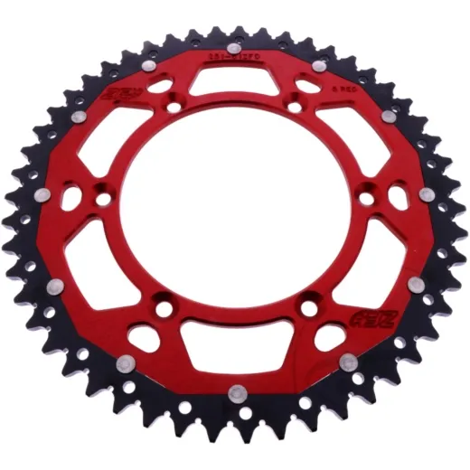 REAR SPROCKET DUAL 51 TOOTH PITCH 520 RED
