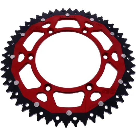 REAR SPROCKET DUAL 52 TOOTH PITCH 520 RED