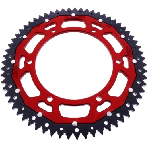 REAR SPROCKET DUAL 63Z PITCH 428 RED