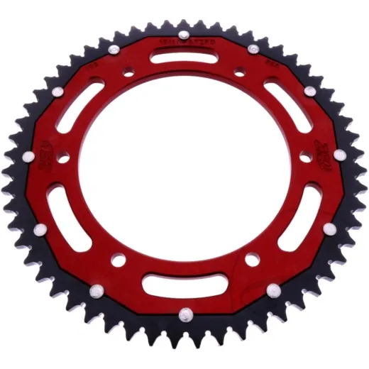 REAR SPROCKET DUAL 57 TOOTH PITCH 428 RED