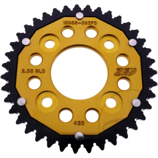 REAR SPROCKET DUAL 39 TOOTH PITCH 420 GOLD
