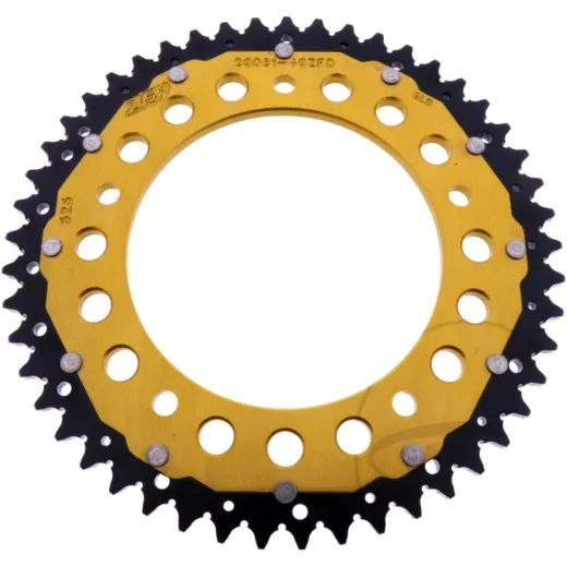 REAR SPROCKET DUAL 49 TOOTH PITCH 525 GOLD