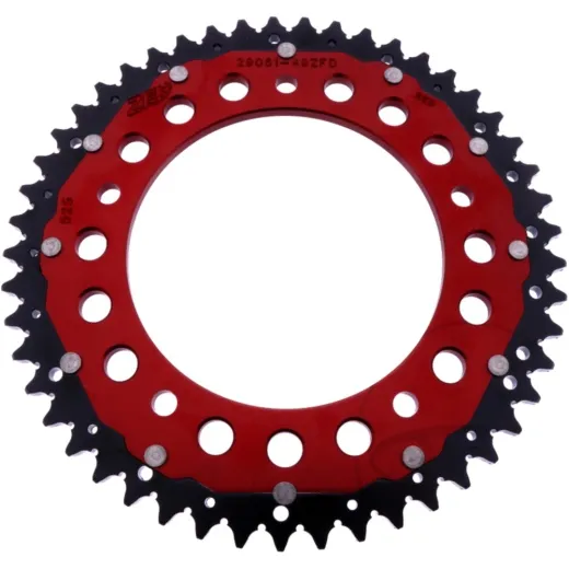REAR SPROCKET DUAL 49 TOOTH PITCH 525 RED