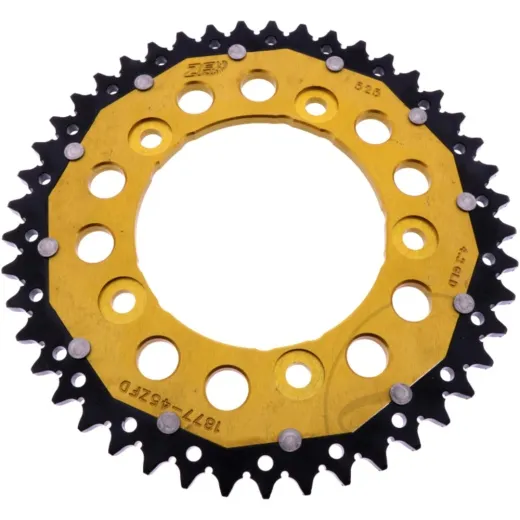 REAR SPROCKET DUAL 45 TOOTH PITCH 525 GOLD