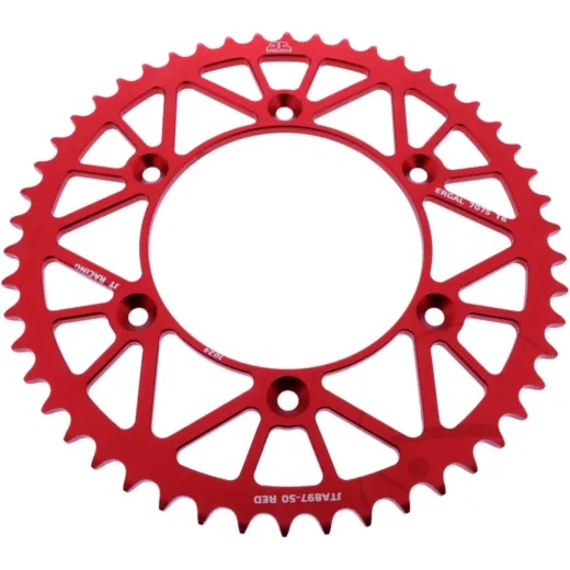 Alu-Kettenrad 50Z Teilung 520 rot JT Innendurchmesser 125 Lochkreis 150