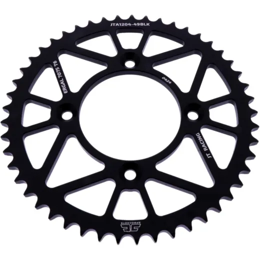 Alu-Kettenrad 49Z Teilung 428 schwarz JT Innendurchmesser 080 Lochkreis 100