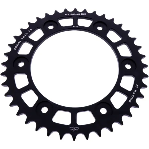Alu-Kettenrad 40Z Teilung 520 schwarz JT Innendurchmesser 125 Lochkreis 153