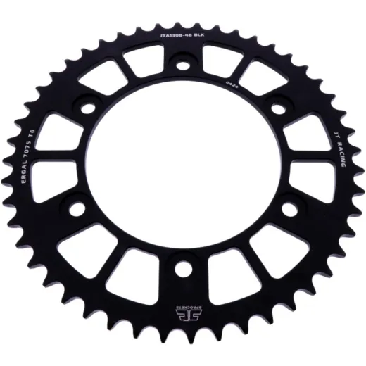 Alu-Kettenrad 48Z Teilung 520 schwarz JT Innendurchmesser 134 Lochkreis 160