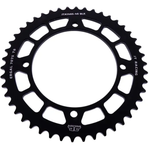 Alu-Kettenrad 46Z Teilung 420 schwarz JT Innendurchmesser 110 Lochkreis 126