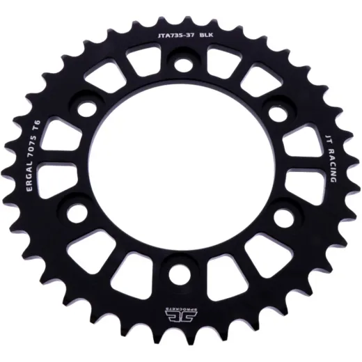 Alu-Kettenrad 37Z Teilung 520 schwarz JT Innendurchmesser 100 Lochkreis 124