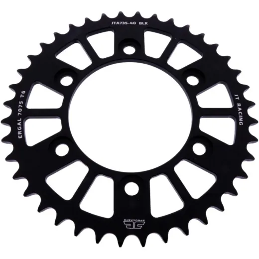 Alu-Kettenrad 40Z Teilung 520 schwarz JT Innendurchmesser 100 Lochkreis 124