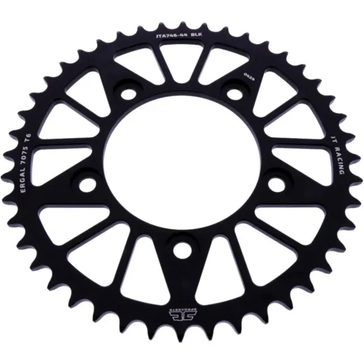 Alu-Kettenrad 44Z Teilung 520 schwarz JT Innendurchmesser 100 Lochkreis 124