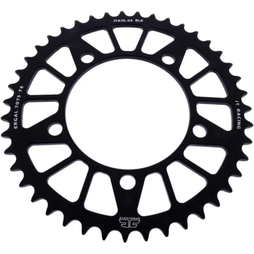 Alu-Kettenrad 43Z Teilung 520 schwarz JT Innendurchmesser 110 Lochkreis 130.8