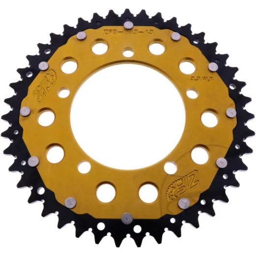 Kettenrad Dual 43Z Teilung 520 gold ZF Innendurchmesser 100 Lochkreis 120