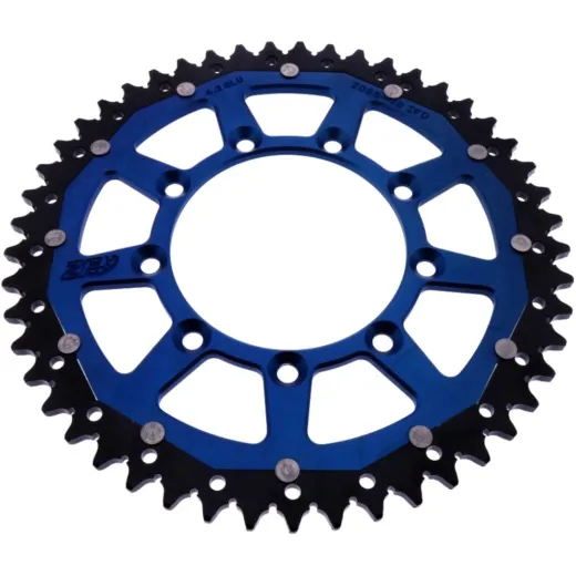 REAR SPROCKET DUAL 49 TOOTH PITCH 520 BLUE