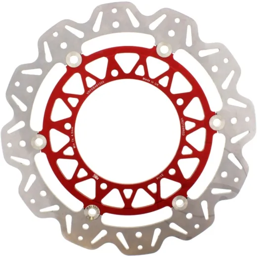 Brake disc vee ebc VR2124RED