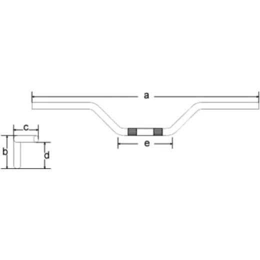 Handlebar tube 22mm 7784