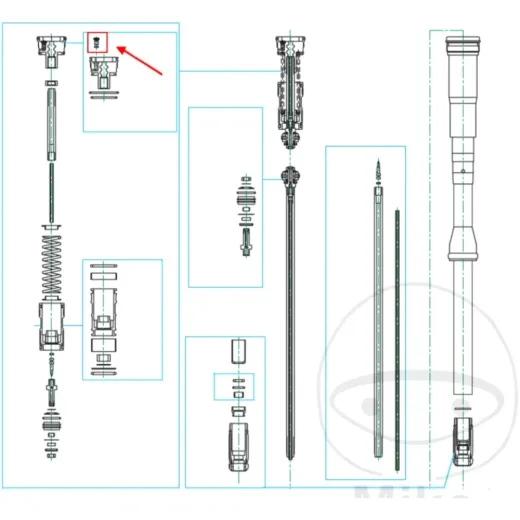Breather screw for forks