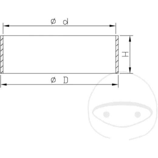 Piston kit metall kyb 110034300202