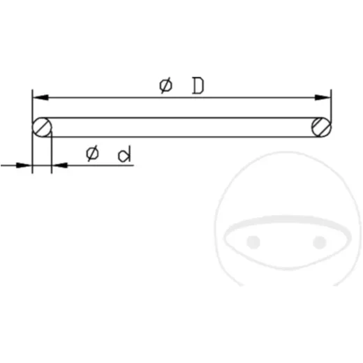 O-Ring für Kolben Federbein 120225000101