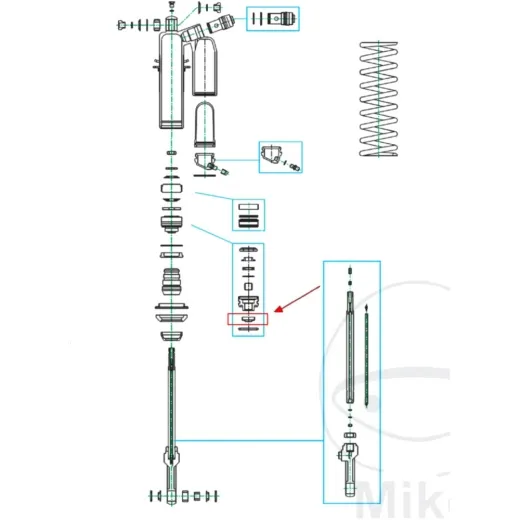 Dust cap rear shock 120301200101
