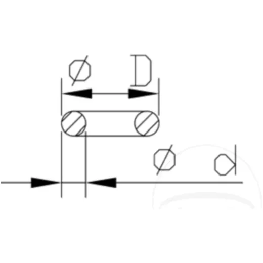 O-ring unter federfuehr
