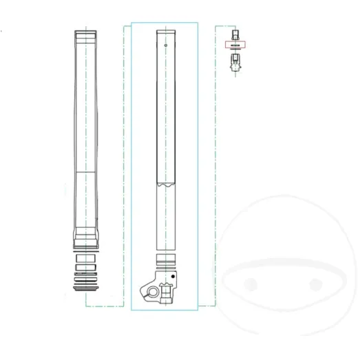 O-ring for ventilbolzen kyb