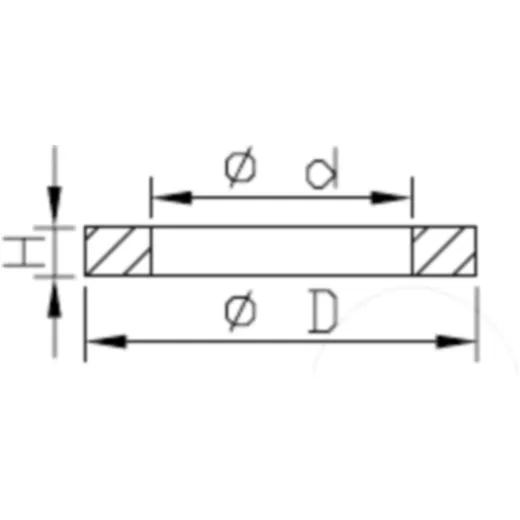 U-scheibe for dichtkopf