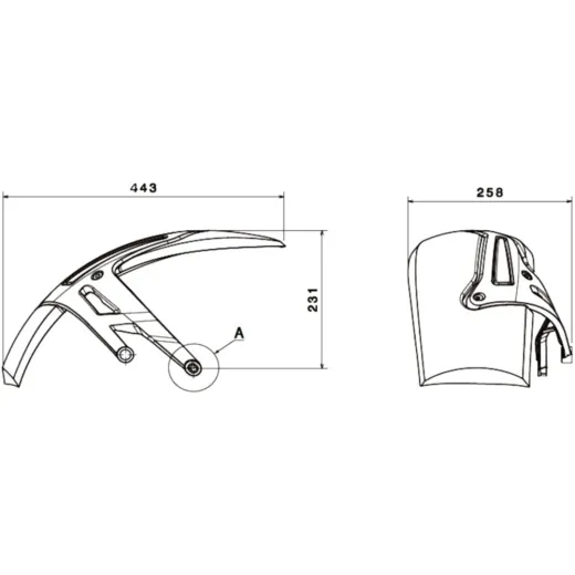 Cover rear wheel puig 3503J