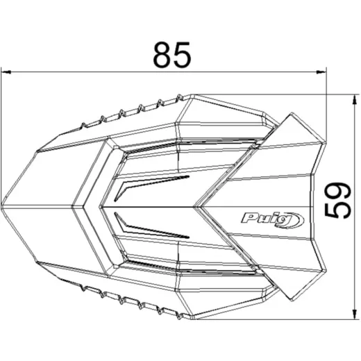 Anbausatz + Pad Puig 3546N
