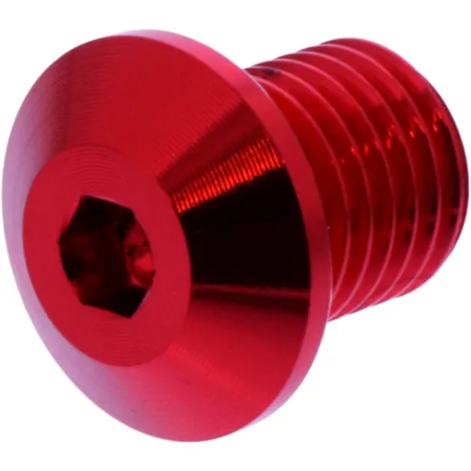 Abdeckschraube für Spiegel Daytona M10 x 1.25 mm 11 mm rot links