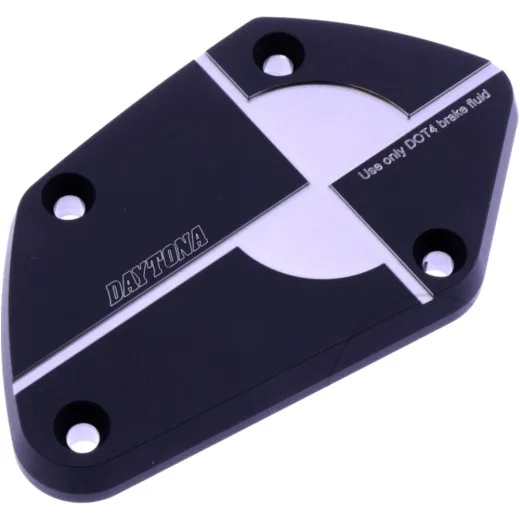 Deckel Bremsflüssigkeitsbehälter Daytona CNC. Alu. eloxiert. vorne