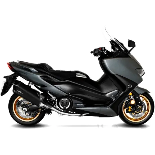 Schalldämpfer SBK Edelstahl LV-12 komplett 2/1 black Slip On