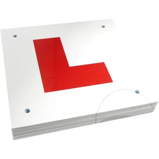 L-plate rigid plastic