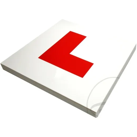 L-plate self-adhesive
