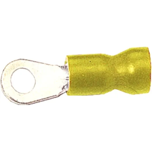 Ring connector m4 yellow quetsch