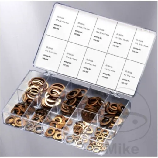 Sealing ring sort kupf id