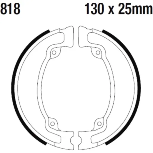 Bremsbacken ohne Feder EBC 818