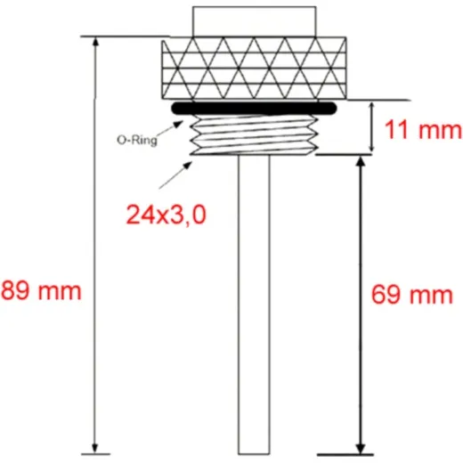 Öltemperatur Direktmesser JMP 24X3MM Alternative: 7090293