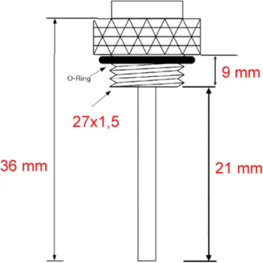 Öltemperatur Direktmesser JMP 27X1.5 mm Alternative: 7090624