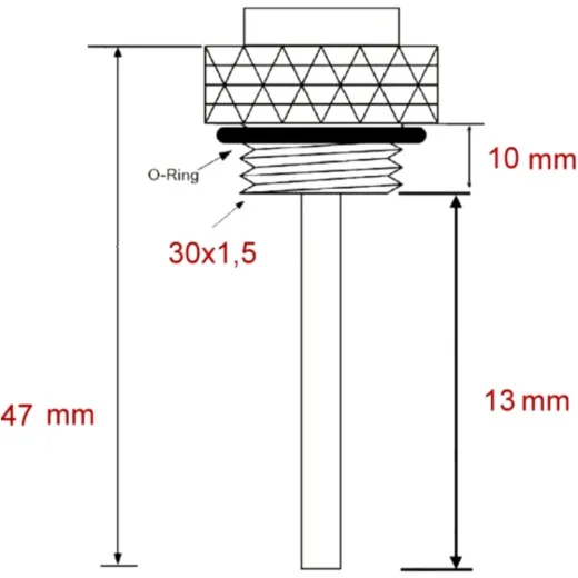 OIL TEMPERATURE GAUGE DIRECT JMP