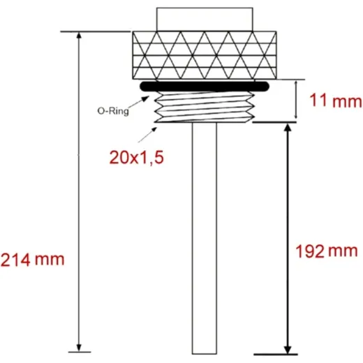 OIL TEMPERATURE GAUGE DIRECT JMP